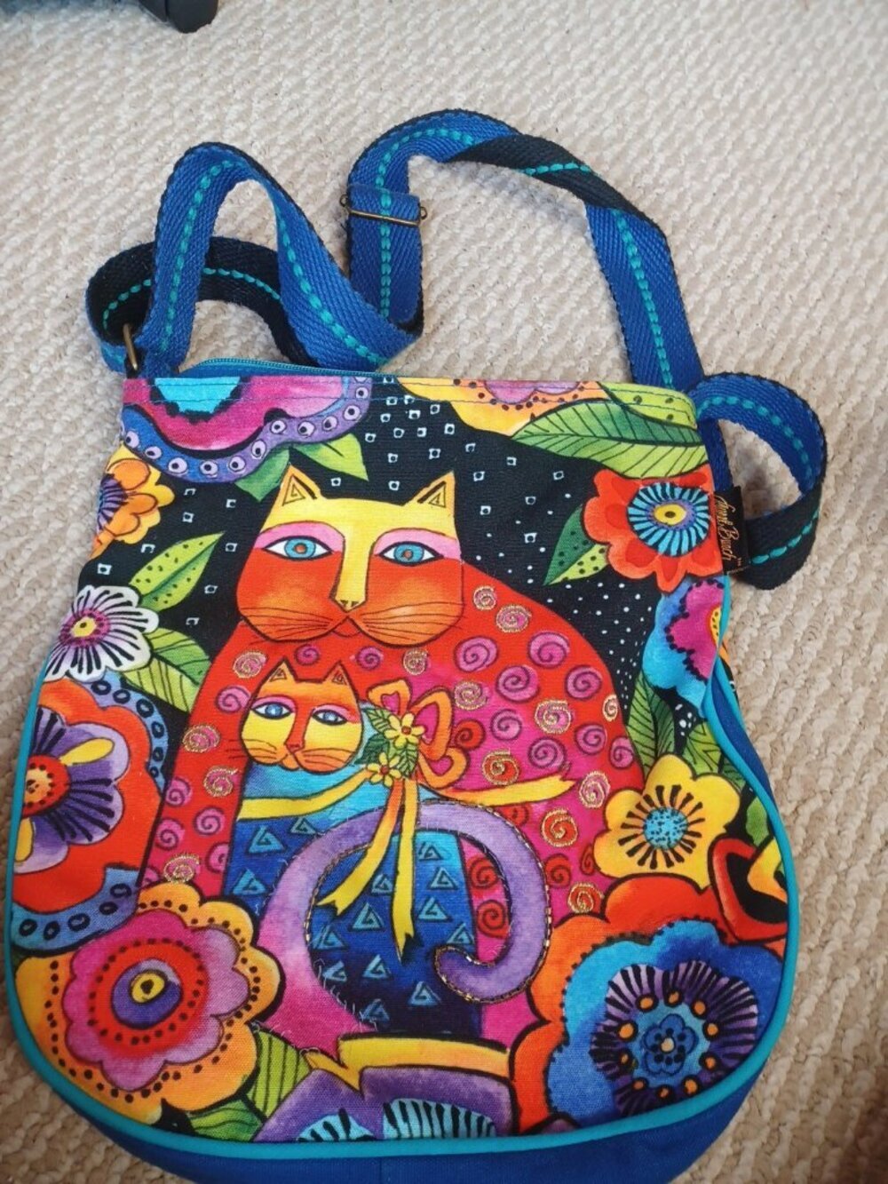 Laurel Burch Canvas Bag Long Strap